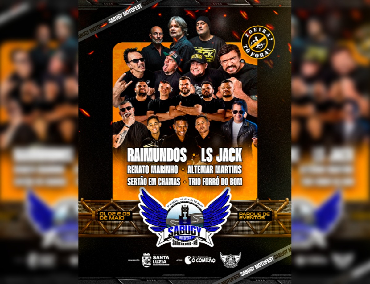 Santa Luzia vira capital do rock no Sert�o com o 6� Sabugy Motofest e shows de Raimundos, LS Jack e outras atra��es